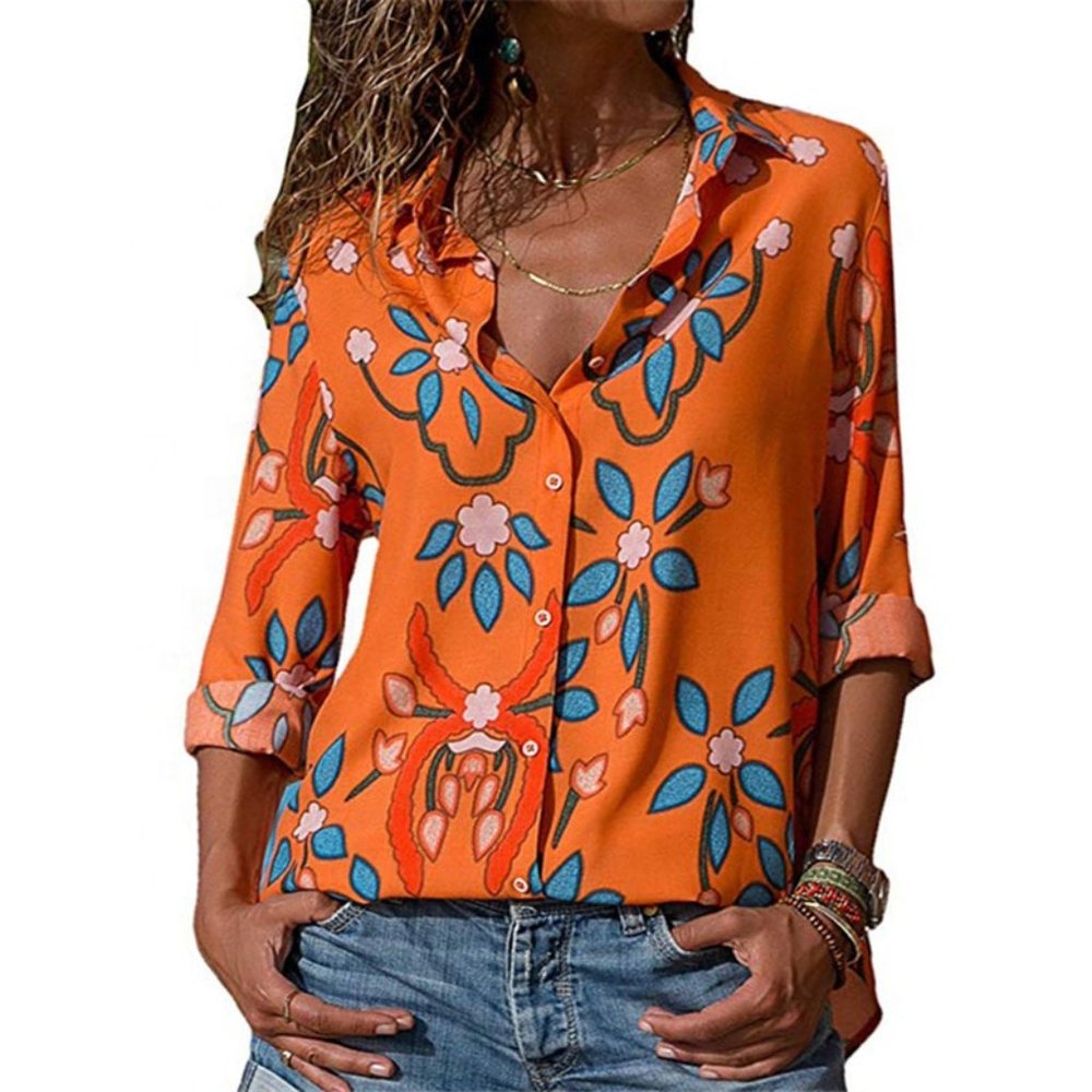 Floral Blouse Button Down